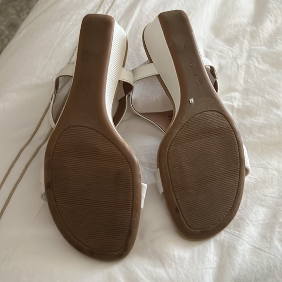 White wedge sandle by Style and Company - Picture 3 of 4